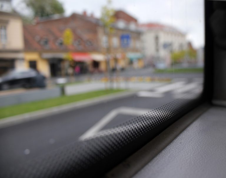 Blurred,Abstract,Background,Of,Street,On,Cloudy,Day,Through,Bus