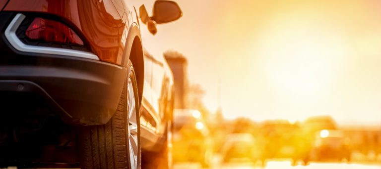 Sunset,In,The,City,,Summer,Sunset,On,The,Highway,Cars.