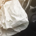 Airbag,Exploded,At,A,Car,Accident,With,Illuminated