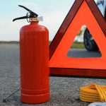 Emergency,Warning,Triangle,And,Car,Safety,Equipment,Outdoors